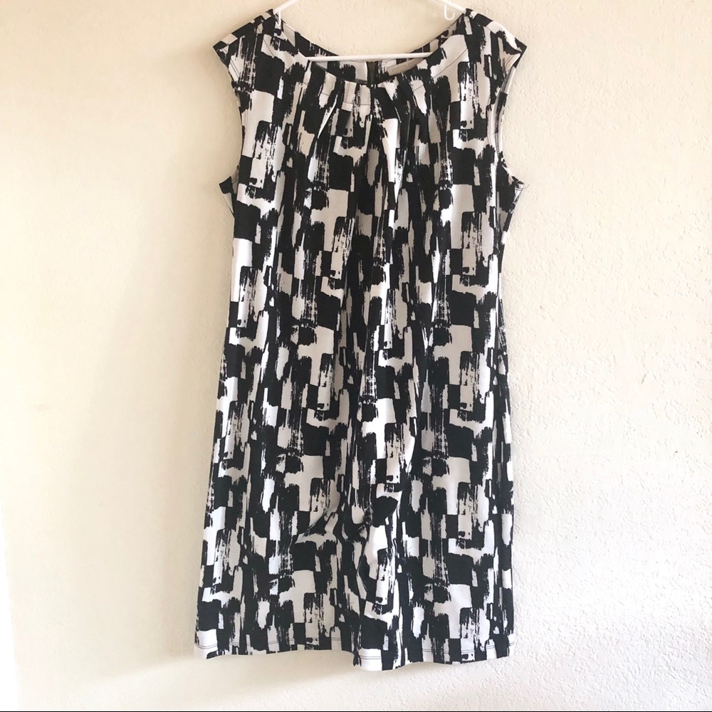 Black & White Print Dress